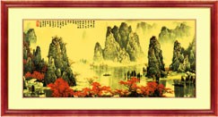 桂林山水——桂林市旅游局特制纯金箔纪念礼品