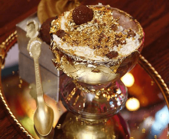 黄金巧克力冻-金箔冰淇淋